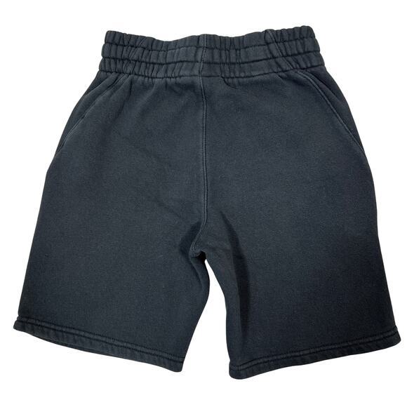 Nike Rayguns Fleece Shorts Boys XS Black Orange Yellow Sequins Spellout Summer - Picture 8 of 8